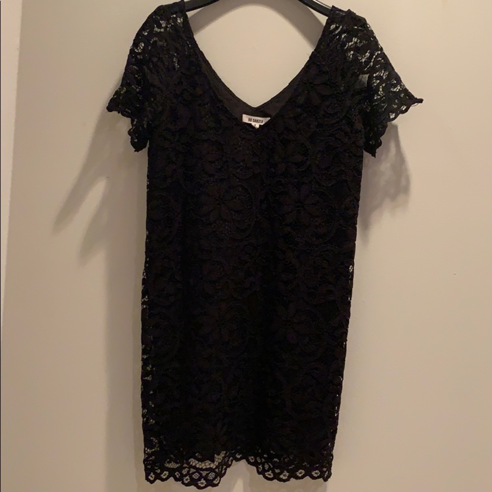 Black lace dress